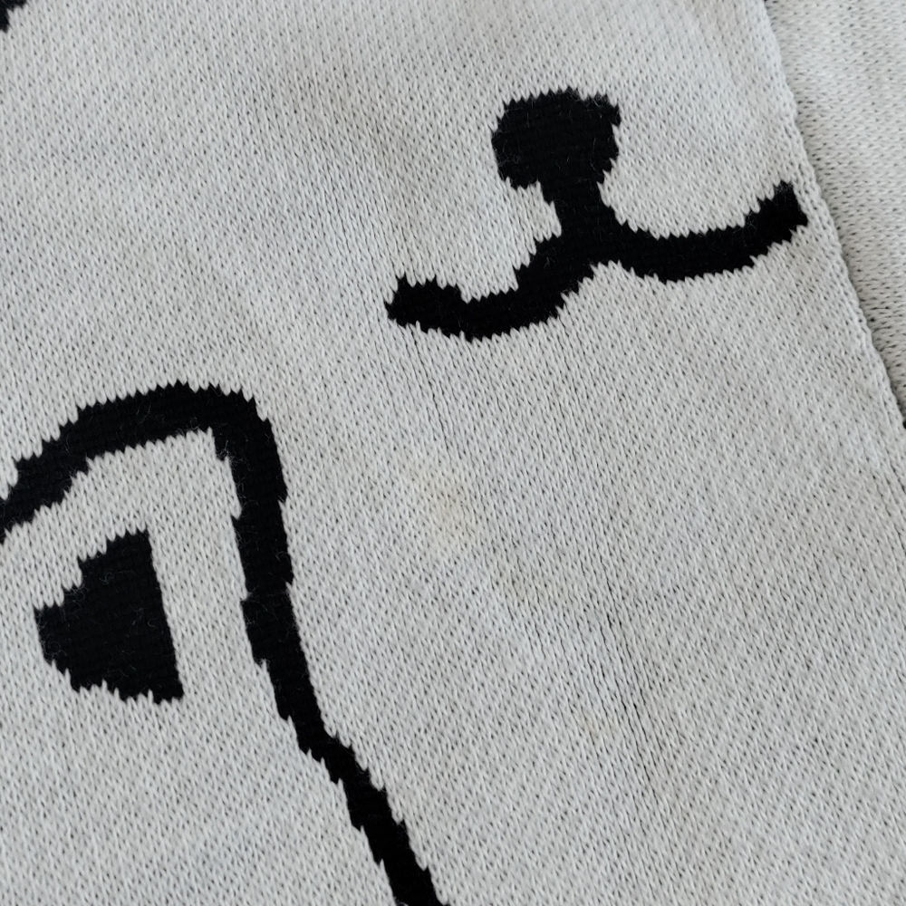 Crazy Cat Knit Crewneck Sweater L/XL - Picture 7 of 8